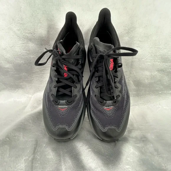 Hoka Womens Speedgoat 5 GTX Gore-Tex Spikes Shoes Size 9B Black Red - Picture 7 of 9